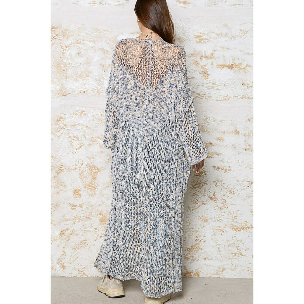Dreaming of You Maxi Cardigan in Coastal Blue - Picture 9 of 9